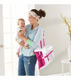 Fisher Price Fisher-Price Grow-with-Me Portable Booster Chair - Pink -Stroller Promotion Store fisher price grow with me portable booster chair pink 52