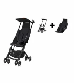 GB Pockit GO Ultra Compact Lightweight Stroller - Satin Black