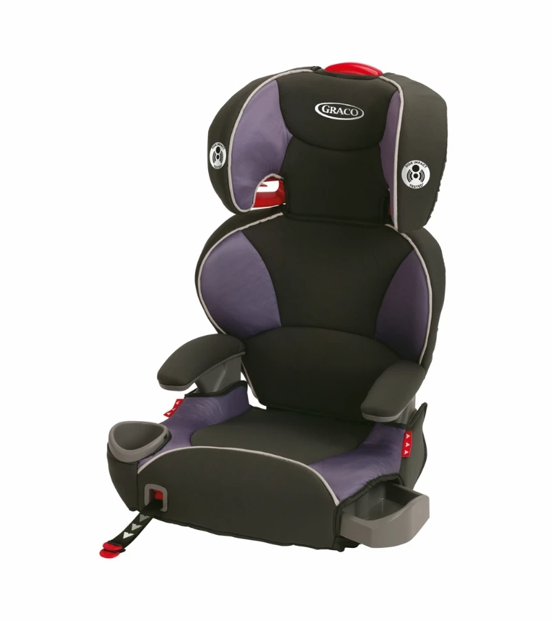 Graco AFFIX Highback Belt Positioning Booster Car Seat With Latch System - Grapeade 3 Graco AFFIX Highback Belt Positioning Booster Car Seat With Latch System - Grapeade