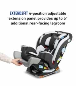 Graco Extend2Fit 3-in-1 All-in-One Convertible Car Seat - Norah -Stroller Promotion Store graco extend2fit 3 in 1 all in one convertible car seat norah 113