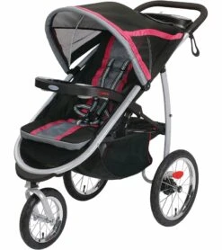 Graco FastAction Fold Click Connect Jogging Stroller - Azalea
