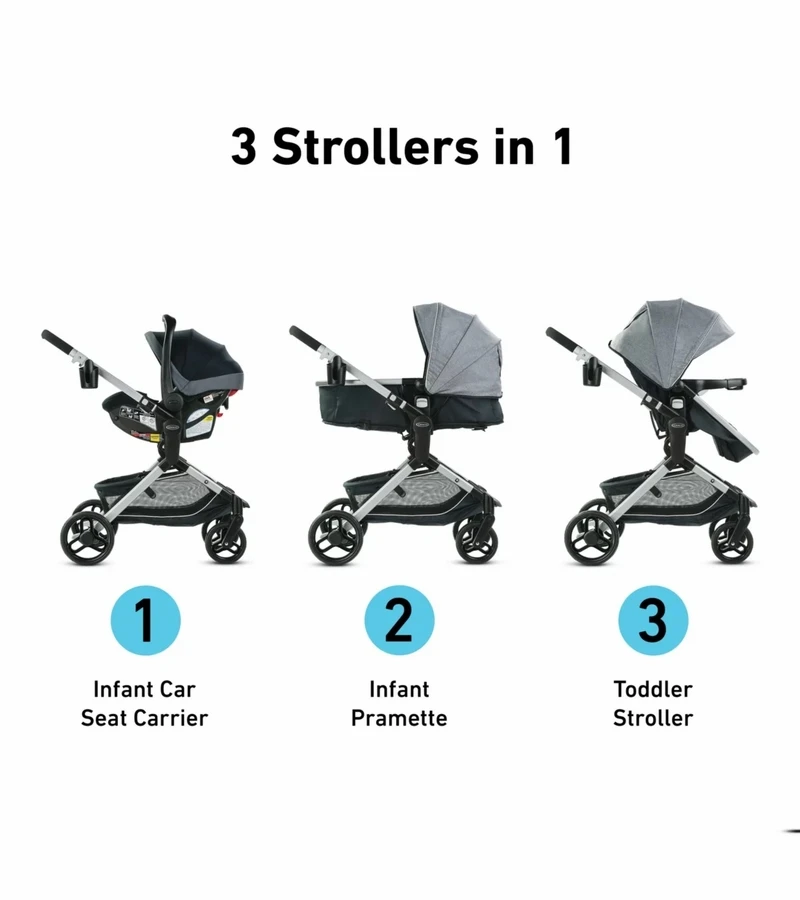 Graco Modes Nest DLX Travel System - Raven 6 Graco Modes Nest DLX Travel System - Raven - Image 4