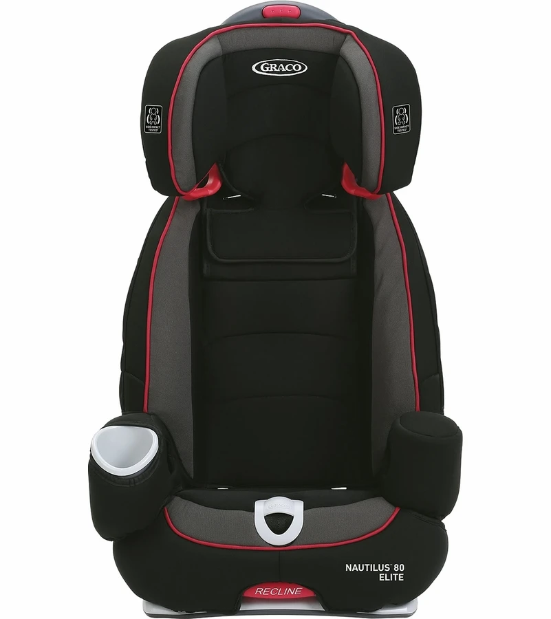 Graco Nautilus 80 Elite 3-in-1 Harness Booster Car Seat - Chili Red 5 Graco Nautilus 80 Elite 3-in-1 Harness Booster Car Seat - Chili Red - Image 3