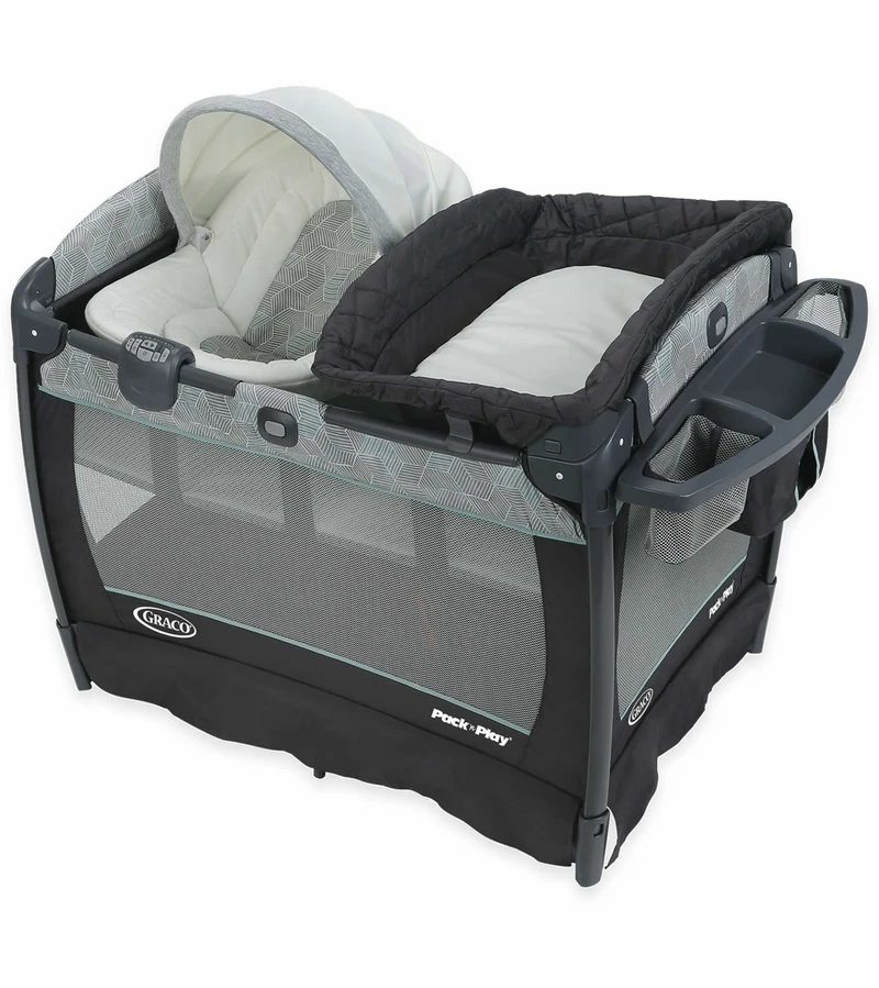 Graco Pack 'n Play Playard Newborn Napper Oasis With Soothe Surround Technology - Camden 3 Graco Pack 'n Play Playard Newborn Napper Oasis With Soothe Surround Technology - Camden