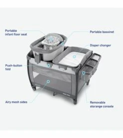 Graco Pack 'n Play Sit 'N Grow Playard - Lenny -Stroller Promotion Store graco pack n play sit n grow playard lenny 7