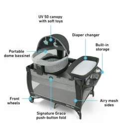 Graco Pack 'n Play Travel Dome LX Playard - Astin -Stroller Promotion Store graco pack n play travel dome lx playard astin 134