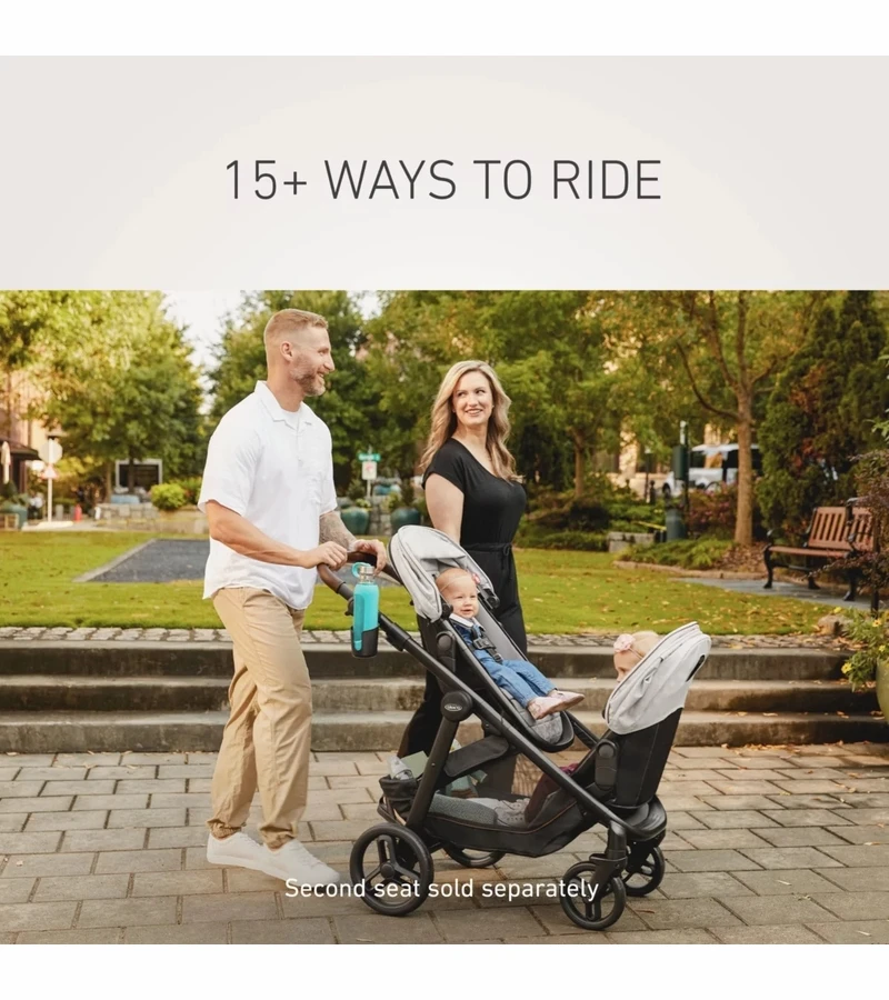 Graco Premier Modes Nest2Grow 4-in-1 Stroller - Midtown 7 Graco Premier Modes Nest2Grow 4-in-1 Stroller - Midtown - Image 5