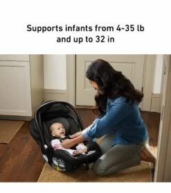 Graco SnugRide SnugFit 35 Infant Car Seat - Gotham -Stroller Promotion Store graco snugride snugfit 35 infant car seat gotham 153