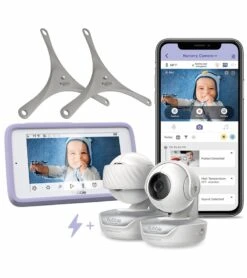 Hubble Connected Nursery Pal Deluxe Twin Smart Baby Monitor