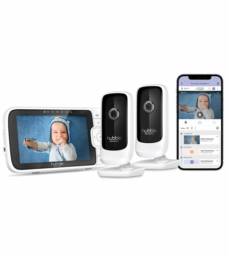 Hubble Connected Nursery Pal Link Premium Twin Smart Baby Monitor 3 Hubble Connected Nursery Pal Link Premium Twin Smart Baby Monitor