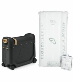 JetKids By Stokke BedBox V3 + CloudSleeper Inflatable Kids Bed Bundle - Lunar Eclipse