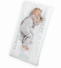JetKids By Stokke BedBox V3 + CloudSleeper Inflatable Kids Bed Bundle - Creamy Cappuccino -Stroller Promotion Store jetkids by stokke bedbox v3 cloudsleeper inflatable kids bed bundle olive 56 2