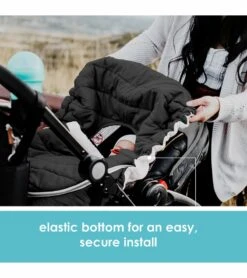 JJ Cole Car Seat Cover - Black -Stroller Promotion Store jj cole car seat cover heather gray 61