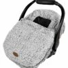 JJ Cole Cuddly Car Seat Cover - Gray -Stroller Promotion Store jj cole cuddly car seat cover gray 151