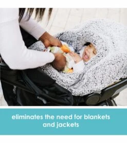 JJ Cole Cuddly Car Seat Cover - Gray -Stroller Promotion Store jj cole cuddly car seat cover gray 155