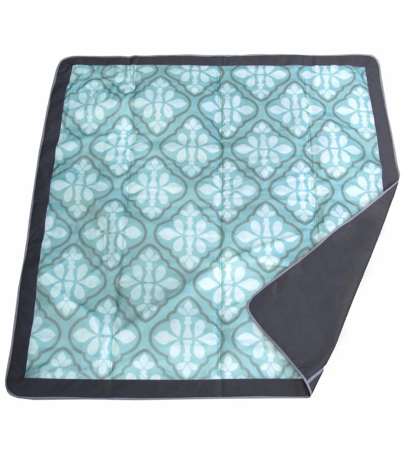 JJ Cole Outdoor Blanket, 5x5 - Blue Iris 3 JJ Cole Outdoor Blanket, 5x5 - Blue Iris