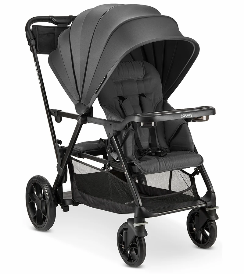 Joovy Caboose RS Premium Sit And Stand Stroller - Jet 3 Joovy Caboose RS Premium Sit And Stand Stroller - Jet