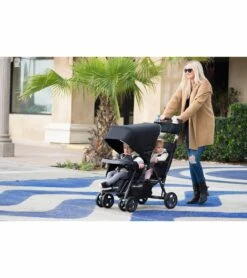 Joovy Caboose Too Ultralight Sit And Stand Tandem Double Stroller - Graphite / Black -Stroller Promotion Store joovy caboose too ultralight sit and stand tandem double stroller graphite black 125