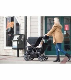 Joovy Caboose Too Ultralight Sit And Stand Tandem Double Stroller - Graphite / Black -Stroller Promotion Store joovy caboose too ultralight sit and stand tandem double stroller graphite black 126