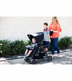 Joovy Caboose Too Ultralight Sit And Stand Tandem Double Stroller - Graphite / Black -Stroller Promotion Store joovy caboose too ultralight sit and stand tandem double stroller graphite black 127