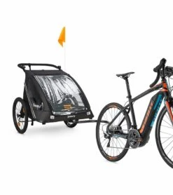 Joovy CocoonX2 Double Stroller And Bike Trailer - Black 11 Joovy CocoonX2 Double Stroller And Bike Trailer - Black -Stroller Promotion Store joovy cocoonx2 double stroller and bike trailer black 125
