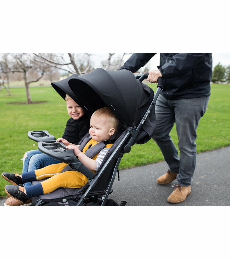Joovy Kooper X2 Compact Double Stroller - Black 5 Joovy Kooper X2 Compact Double Stroller - Black - Image 3