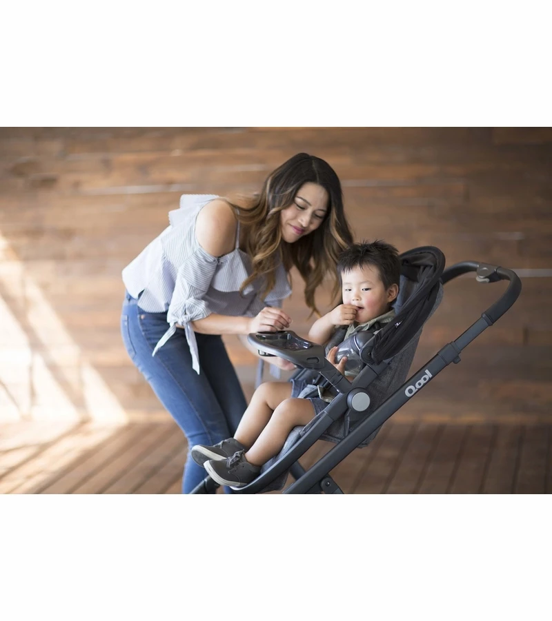 Joovy Qool Single To Double Stroller - Grey Melange 4 Joovy Qool Single To Double Stroller - Grey Melange - Image 2