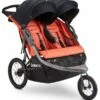 Joovy Zoom X2 Lightweight Jogging Side By Side Double Stroller - Paprika