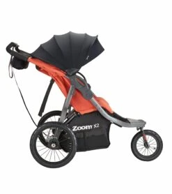 Joovy Zoom X2 Lightweight Jogging Side By Side Double Stroller - Paprika -Stroller Promotion Store joovy zoom x2 lightweight jogging side by side double stroller paprika 35