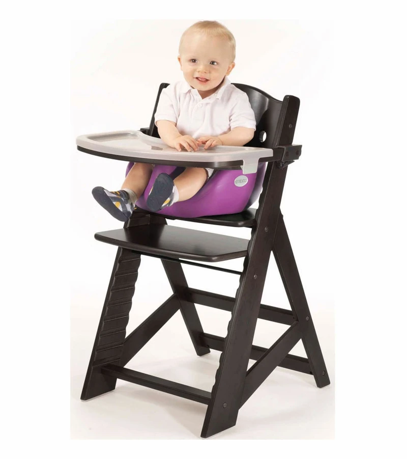 Keekaroo Height Right High Chair & Infant Insert - Espresso / Raspberry 5 Keekaroo Height Right High Chair & Infant Insert - Espresso / Raspberry - Image 3