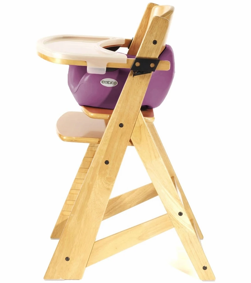 Keekaroo Height Right High Chair & Infant Insert - Natural / Raspberry 4 Keekaroo Height Right High Chair & Infant Insert - Natural / Raspberry - Image 2