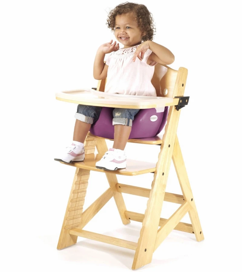 Keekaroo Height Right High Chair & Infant Insert - Natural / Raspberry 5 Keekaroo Height Right High Chair & Infant Insert - Natural / Raspberry - Image 3