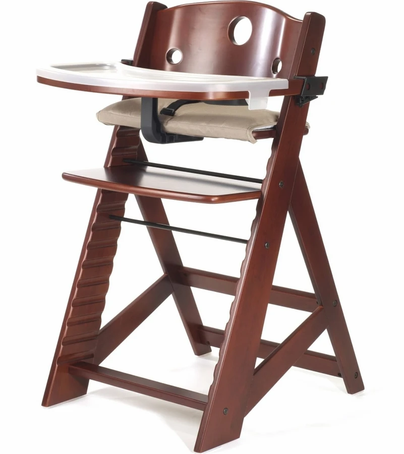 Keekaroo Height Right High Chair With Tray - Mahogany 3 Keekaroo Height Right High Chair With Tray - Mahogany