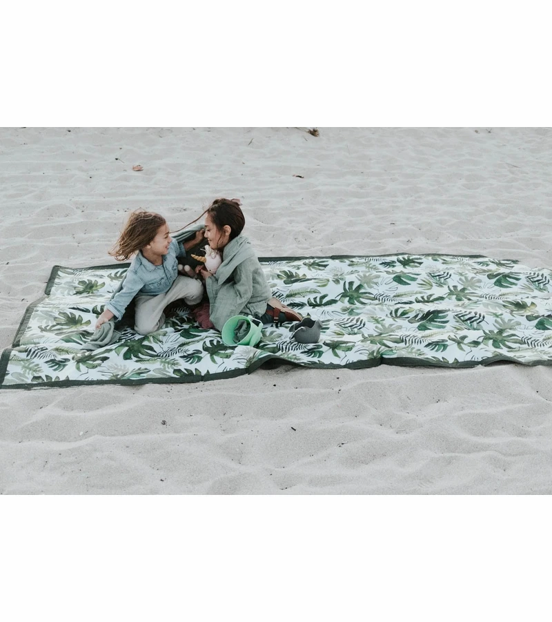 Little Unicorn Outdoor Blanket 5 X 10 - Tropical Leaf 6 Little Unicorn Outdoor Blanket 5 X 10 - Tropical Leaf - Image 4