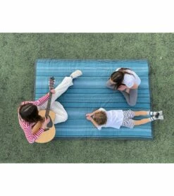 Little Unicorn Outdoor Blanket 5 X 7 - Shoreline Stripe -Stroller Promotion Store little unicorn outdoor blanket 5 x 7 shoreline stripe 141