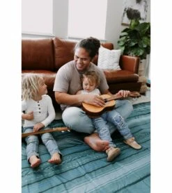 Little Unicorn Outdoor Blanket 5 X 7 - Shoreline Stripe -Stroller Promotion Store little unicorn outdoor blanket 5 x 7 shoreline stripe 143