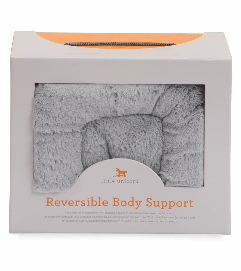 Little Unicorn Reversible Body Support - Grey 4 Little Unicorn Reversible Body Support - Grey - Image 2