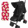 Maclaren 2016/2017 Techno XT Stroller - Black/Black (+ Seat Liner In Fried Eggs) -Stroller Promotion Store maclaren 2016 2017 techno xt stroller black black seat liner in fried eggs 52