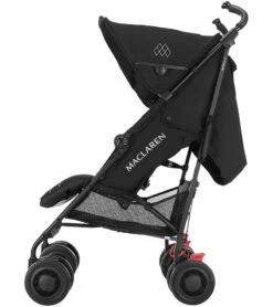Maclaren 2016/2017 Techno XT Stroller - Black/Black (+ Seat Liner In Fried Eggs) -Stroller Promotion Store maclaren 2016 2017 techno xt stroller black black seat liner in fried eggs 54