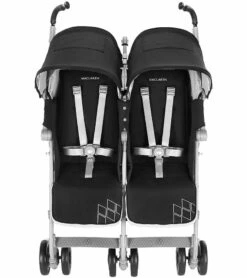 Maclaren 2016/2017 Twin Techno Double Stroller - Black -Stroller Promotion Store maclaren 2016 2017 twin techno double stroller black 55