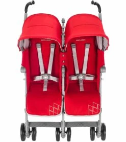 Maclaren 2016/2017 Twin Techno Double Stroller - Cardinal -Stroller Promotion Store maclaren 2016 2017 twin techno double stroller cardinal 72