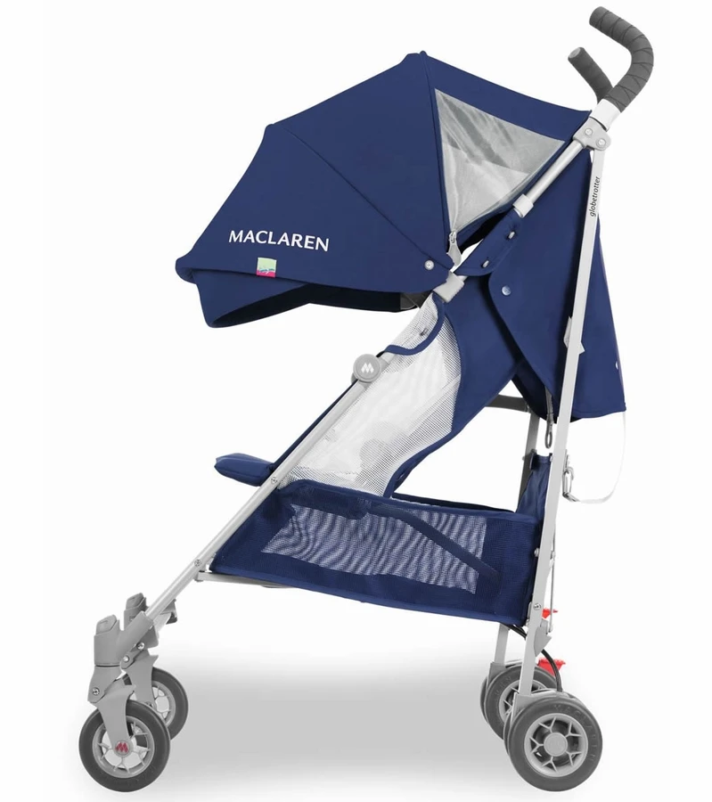 Maclaren 2018 / 2019 Globetrotter Umbrella Stroller - Medieval Blue/White 5 Maclaren 2018 / 2019 Globetrotter Umbrella Stroller - Medieval Blue/White - Image 3