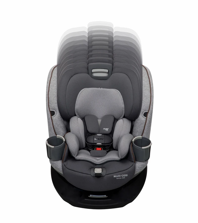 Maxi-Cosi Emme 360 Rotating All-in-One Convertible Car Seat - Navy Wonder 7 Maxi-Cosi Emme 360 Rotating All-in-One Convertible Car Seat - Navy Wonder - Image 5