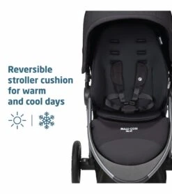 Maxi-Cosi Gia XP Luxe 3-Wheel Travel System - Midnight Black -Stroller Promotion Store maxi cosi gia xp luxe 3 wheel travel system midnight black 111