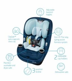 Maxi-Cosi Pria Max All-in-One Convertible Car Seat - Tetra Blue (PureCosi) -Stroller Promotion Store maxi cosi pria max all in one convertible car seat tetra blue purecosi 144