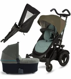 Micralite TwoFold Stroller + Bassinet - Evergreen