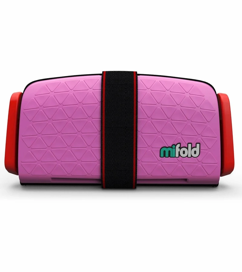 Mifold Grab-and-Go Backless Belt Positioning Booster Car Seat - Perfect Pink 3 Mifold Grab-and-Go Backless Belt Positioning Booster Car Seat - Perfect Pink