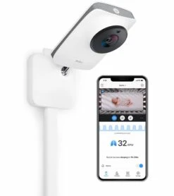 Miku Pro Smart Baby Monitor With Wall Mount Kit