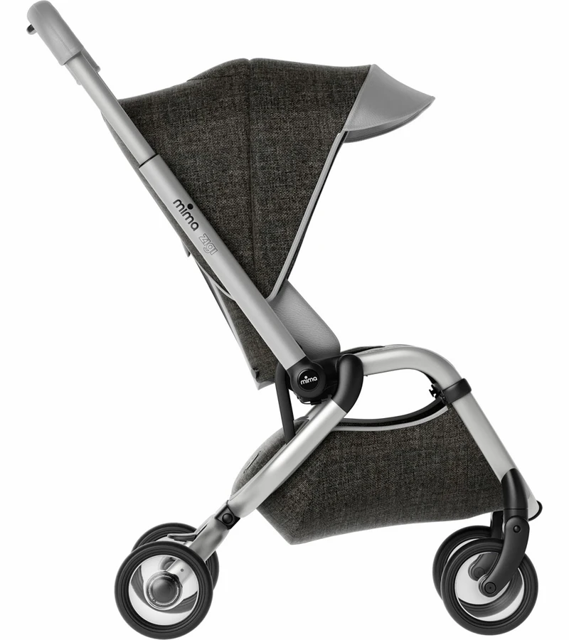 Mima Zigi Compact Stroller - Charcoal 4 Mima Zigi Compact Stroller - Charcoal - Image 2