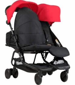 Mountain Buggy Nano Duo Double Stroller - Ruby -Stroller Promotion Store mountain buggy nano duo double stroller ruby 52